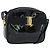 Borsa a Tracolla Salvatore Ferragamo Vala Vernice Nera Tono Oro Auth BA14727 Nero