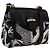 Borsa a tracolla Salvatore Ferragamo Canvas Black Gold Auth BA14201A Nero D'oro