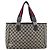 Borsa Tote GUCCI GG Canvas Sherry Line Navy Silver 145758 Auth 194942A Argento Blu navy - vista 13