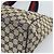 Borsa Tote GUCCI GG Canvas Sherry Line Navy Silver 145758 Auth 194942A Argento Blu navy - vista 9
