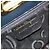 Borsa a tracolla Salvatore Ferragamo Gancini Chain in pelle Navy Gold Auth ka5564 - vista 12