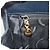 Borsa a tracolla Salvatore Ferragamo Gancini Chain in pelle Navy Gold Auth ka5564 - vista 19