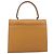 Céline Borsa a mano CELINE in pelle marrone tono oro Auth ka5521A - vista 2