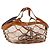 Vivienne Westwood Hand Bag Canvas Brown White Auth 195190V
