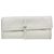 Christian Dior Trotter Canvas Roll Up Pouch White Silver Auth 192517A Silber Weiß - Ansicht 13