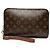 Louis Vuitton Monogram Orsay Clutch Bag Braun