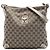 Borsa a tracolla Gucci GG Canvas Abbey D Ring bianca Bianco