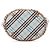 Borsa Tote Burberry Nova Check Canvas Blu - vista 3