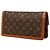 Borsa a pochette Louis Vuitton Monogram Pochette Dame PM Marrone - vista 2