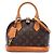 Borsa Satchel Louis Vuitton Monogram Alma BB Marrone