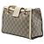 mala Gucci Small GG Supreme Padlock Bege - vista 2