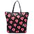 Borsa Satchel Prada Tessuto Stampato Nera Nero