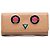 Carteira Longa Continental Fendi Hypnoteyes em couro bege