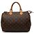 Borsa Boston Louis Vuitton Monogram Speedy 30 Marrone