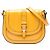 Borsa a Tracolla Gucci Small Microguccissima Patent Stirrup Gialla Giallo