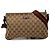 Borsa a tracolla Gucci GG Canvas Web beige