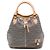 Borsa Satchel Louis Vuitton Monogram Eden Neo Grigia Grigio