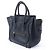 Céline Borsa a mano CELINE Luggage Micro in pelle blu navy - vista 2