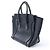 Céline Borsa a mano CELINE Luggage Micro in pelle blu navy - vista 4