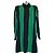 Autre Marque AMI Alexandre Mattiussi Abito Camicia Oversize a Righe Verde/Navy Blu scuro