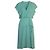 Roland Mouret Vestido Midi de Seda Drapeado Verde Menta Verde claro