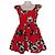 Miu Miu Vestido de algodón estampado floral rojo Castaño Blanco Roja Azul