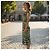 Bow Prada Midikleid Blumenprint Seidenjersey Braun Grün - Ansicht 3