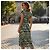 Bow Prada Midikleid Blumenprint Seidenjersey Braun Grün - Ansicht 4