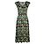 Bow Prada Midikleid Blumenprint Seidenjersey Braun Grün - Ansicht 6