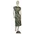 Bow Prada Midikleid Blumenprint Seidenjersey Braun Grün - Ansicht 7
