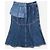 Falda midi de denim con volantes y paneles Alexander McQueen SS19 Azul - vista 2
