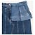 Falda midi de denim con volantes y paneles Alexander McQueen SS19 Azul - vista 3