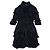 Dolce & Gabbana Chiffon-Sommer-Midikleid mit Rüschen aus den 2000ern Schwarz