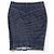 Falda midi plisada de denim Gucci by Tom Ford SS04 Azul marino - vista 2