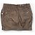 Minifalda cargo militar de cuero Dior by Galliano SS06 Castaño - vista 3