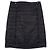 Saia midi acolchoada com fecho Prada AW99 Linea Rossa Red Tab Preto
