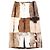 Falda maxi de patchwork en piel de vaca Miu Miu AW99 Castaño