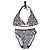 Conjunto de Bikini Estampado de Cebra Dior by Galliano 2000s Negro