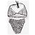 Conjunto de Bikini Estampado de Cebra Dior by Galliano 2000s Negro - vista 2