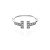 Tiffany & Co Anello Tiffany T-wire in diamanti e oro bianco Argento