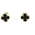 Van Cleef & Arpels Sweet Alhambra Onyx Stud Earrings Golden  - view 1
