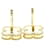 Van Cleef & Arpels Sweet Alhambra Onyx Stud Earrings Golden  - view 4