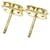 Van Cleef & Arpels Sweet Alhambra Onyx Stud Earrings Golden  - view 6