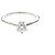 Tiffany & Co Tiffany Solitär-Diamantband-Ring Silber