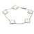 Van Cleef & Arpels Vintage Alhambra Bracelet in White Gold with Mother of Pearl Charm Silvery  - view 1