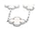 Van Cleef & Arpels Vintage Alhambra Bracelet in White Gold with Mother of Pearl Charm Silvery  - view 2