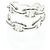 Hermès Hermes Chaine d'Ancre Enchainée Double Ring Argento