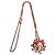 Collana Alexander McQueen con pendente teschio e fiore in argento