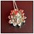 Collana Alexander McQueen con pendente teschio e fiore in argento - vista 3