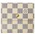 Cartera bi-fold para mujer Louis Vuitton Damier Azur Blanco